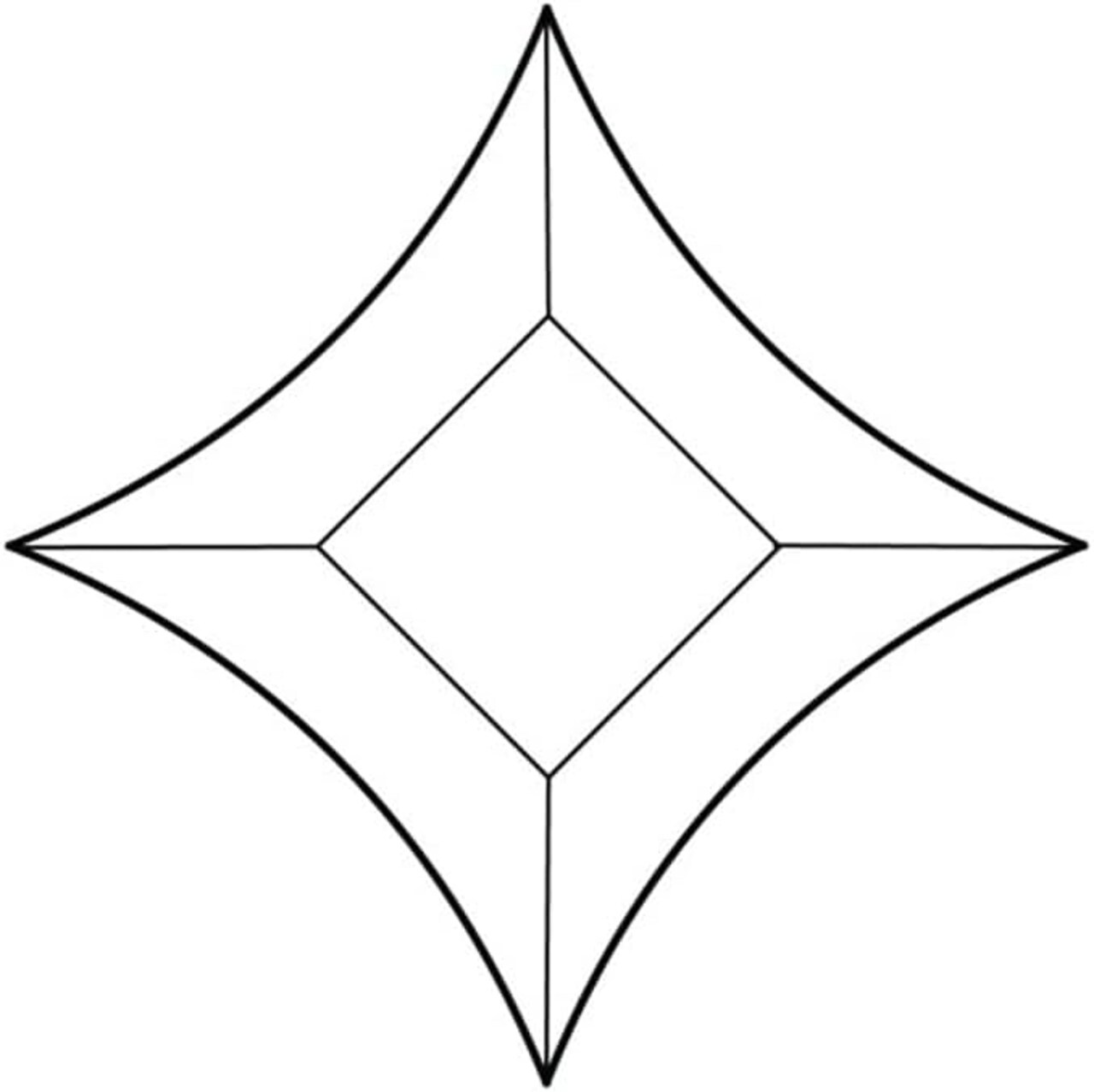 1-1/8" x 1-1/8" x 1-5/8" Pointed Star Glass Bevel - 4.7MM - 10 Pack